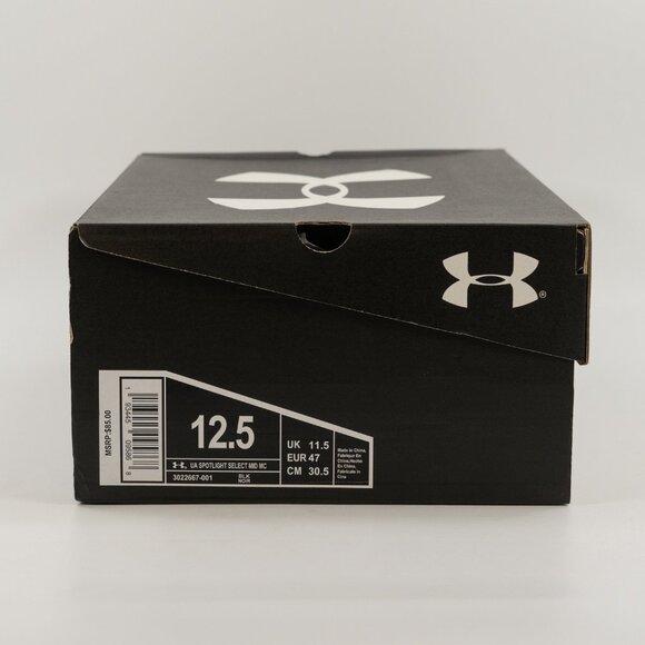 Under Armour Spotlight Select Mid MC 'Haptic Print Black' 3022667-001 size 12.5 - Picture 9 of 9